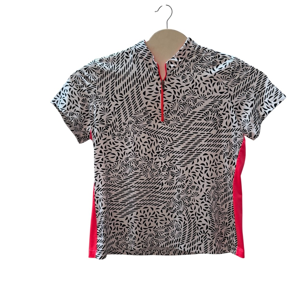 Tail Womens Geometric Fan Print Golf Pink Black White Tennis Activewear